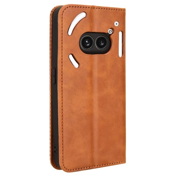 Bofink Vintage Nothing Phone (2a) læderetui - Brun