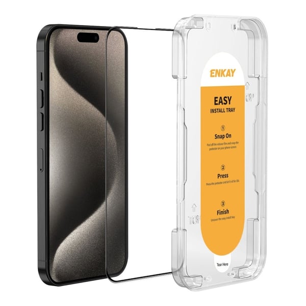 Holdbart og slagresistent iPhone 15 Pro Max beskyttelsesglas