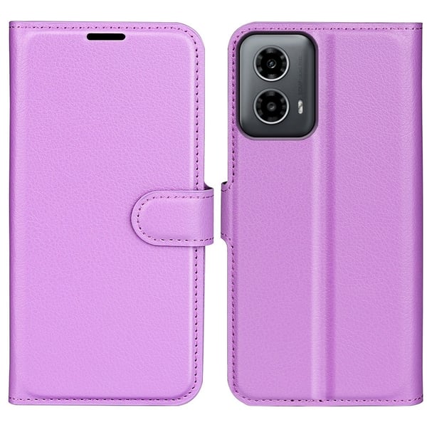 Classic Motorola Moto G34 flip etui - Lilla