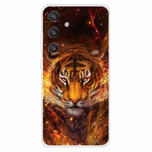 Imagine Samsung Galaxy S24 deksel - Flammende Tiger