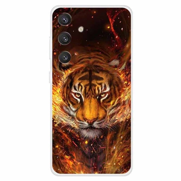 Imagine Samsung Galaxy S24 Plus skal - Flammande Tiger Imagine Samsung Galaxy S24 Plus skal - Flammande Tiger