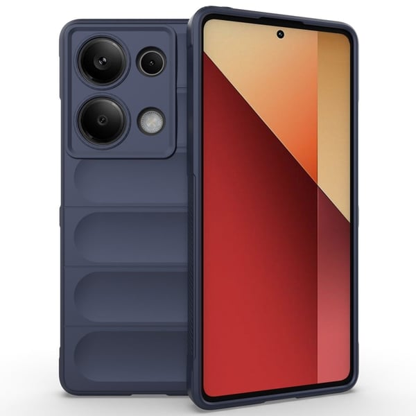 Deksel med mykt grep for Xiaomi Redmi Note 13 Pro 4G - Mørkeblå