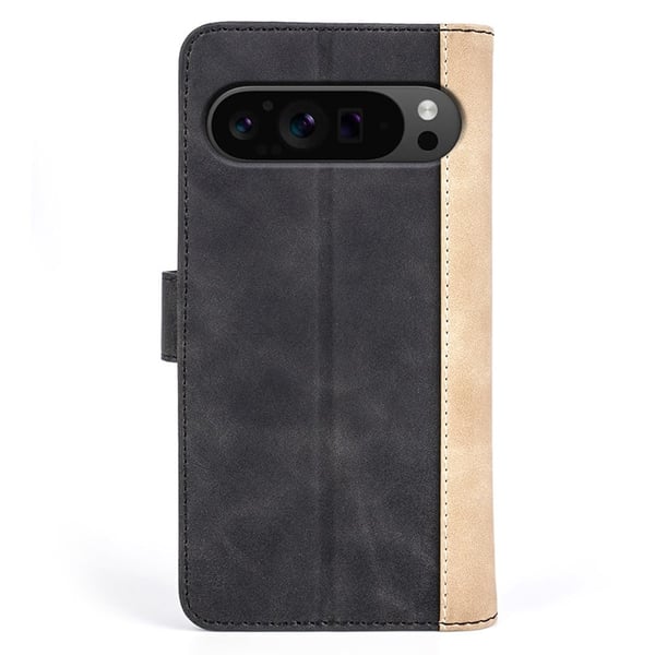 Tofarget lærdeksel for Google Pixel 9 Pro XL - Svart