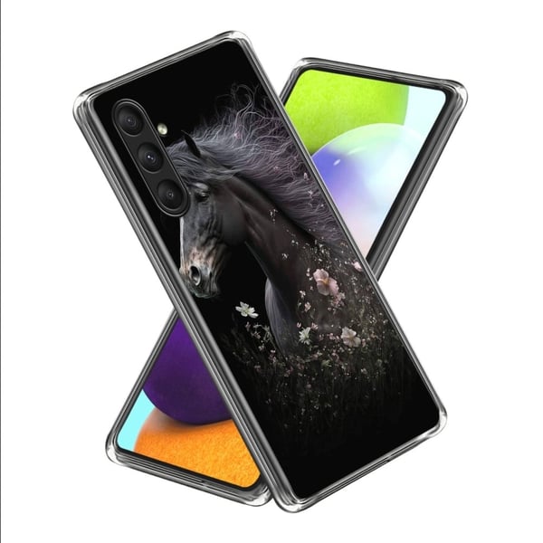 Deco Samsung Galaxy S23 FE deksel - Hest Og Blomst