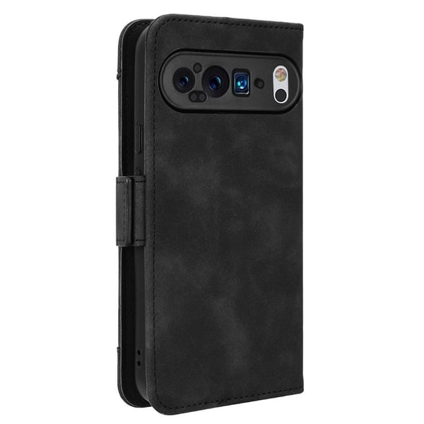 Moderne Google Pixel 9 Pro XL læderetui med pung - Sort