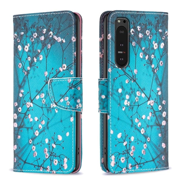 Wonderland Sony Xperia 10 VI flip-etui - Plommeblomst
