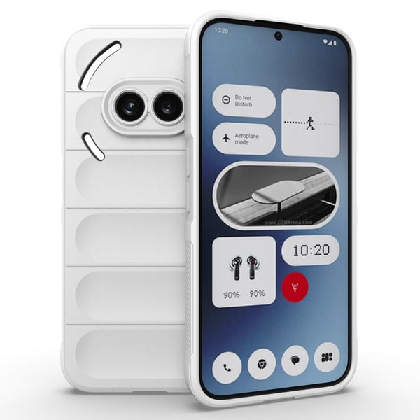 Mjukt greppformat Nothing Phone (2a) skal - Vit