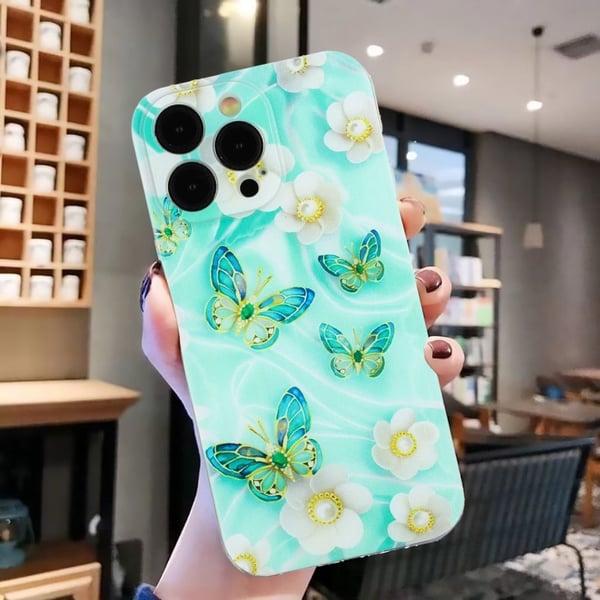 Deco iPhone 14 Pro Max kotelot - Perhonen Ja Kukka