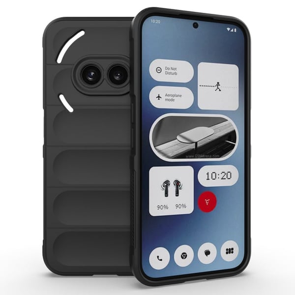Mjukt greppformat Nothing Phone (2a) skal - Svart