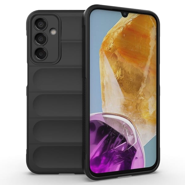 Deksel med mykt grep for Samsung Galaxy M15 - Svart