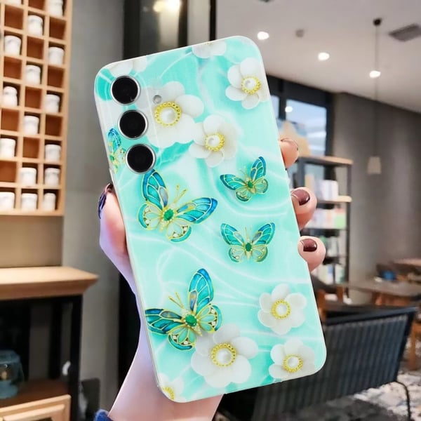 Deco Samsung Galaxy A54 kotelot - Perhonen Ja Kukka