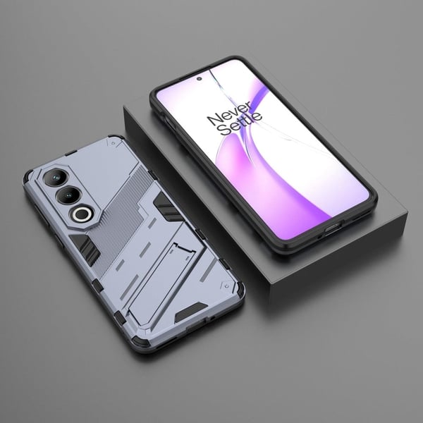 Støtsikkert hybriddeksel med et moderne preg for OnePlus Ace 3V - Mørkeblå