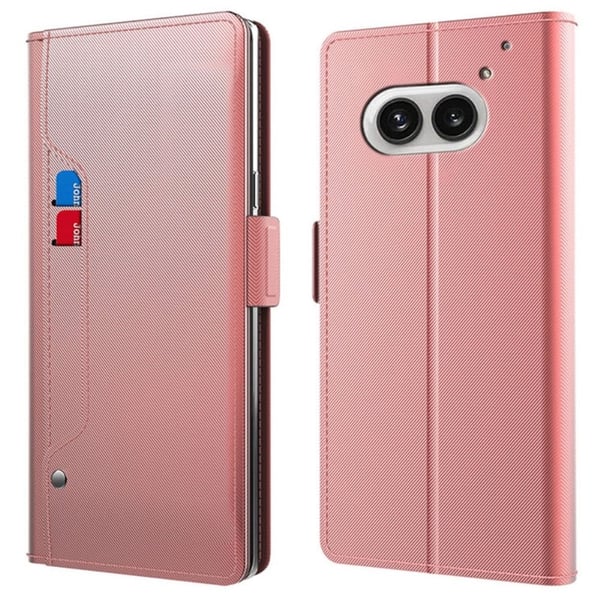 Nothing Phone (2a) etui med makeup-spejl i smart design - Rødguld