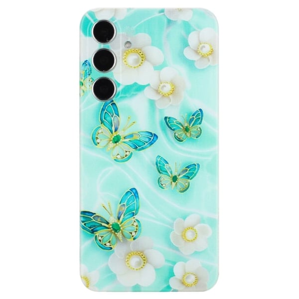 Deco Samsung Galaxy A25 deksel - Sommerfugl Og Blomst