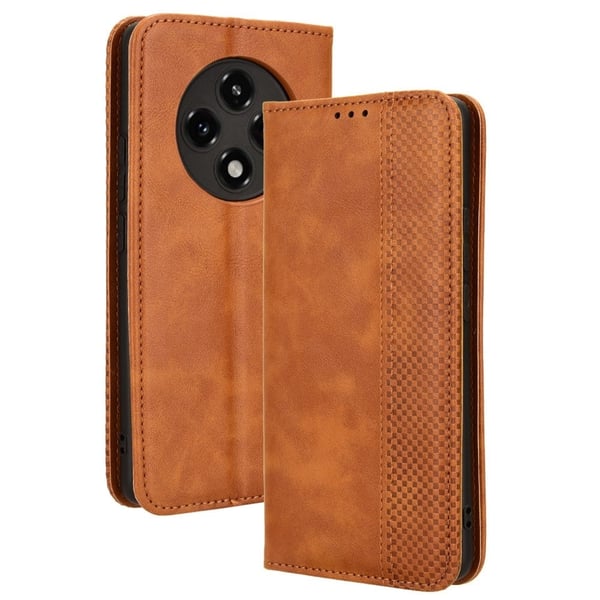 Bofink Vintage Oppo A3 Pro lærveske - Brun