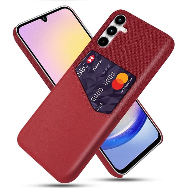 Bofink Samsung Galaxy A25 korttikotelo - Punainen