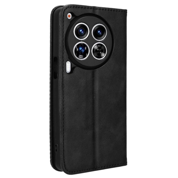 Bofink Vintage Tecno Camon 30 Premier lærveske - Svart