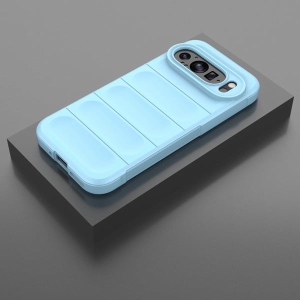 Blødt grebsformet Google Pixel 9 cover - Babyblå