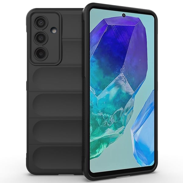 Blødt grebsformet Samsung Galaxy M55 cover - Sort