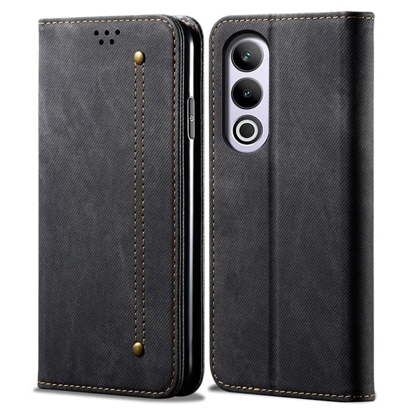 Jeans OnePlus Nord CE4 / OnePlus Ace 3V flip etui - Sort