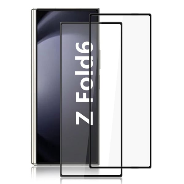 2 stk AMORUS ekstra sterk glassskjermbeskytter for Samsung Galaxy Z Fold6