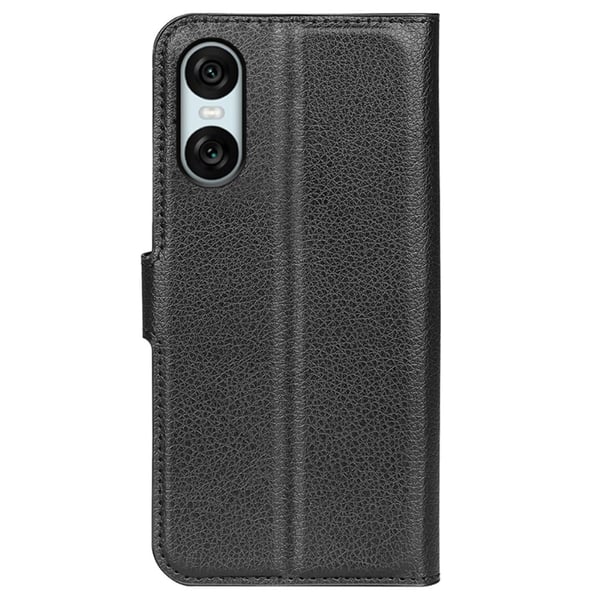 Klassisk Sony Xperia 10 VI flip etui - Sort