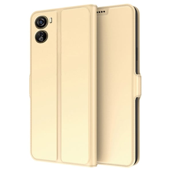 Glat og tyndt premium ZTE nubia Neo læderetui - Guld