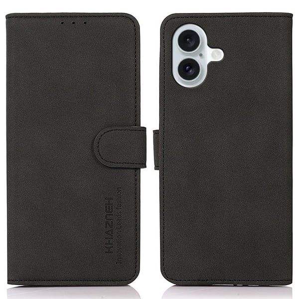 KHAZNEH iPhone 16 flip case - Musta