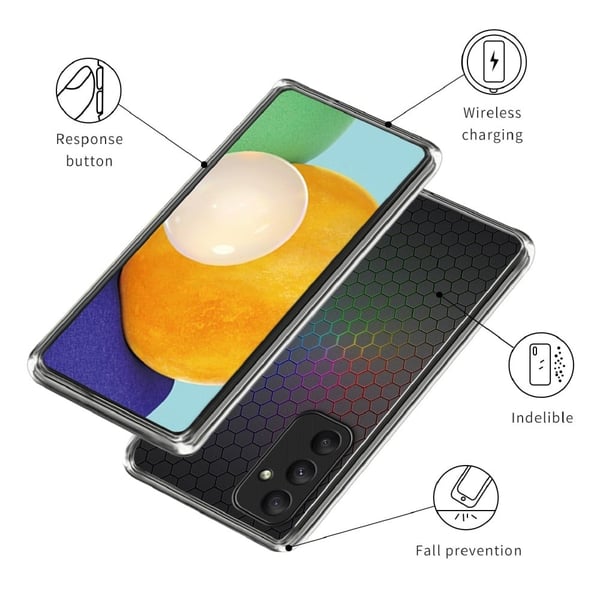 Deco Samsung Galaxy A15 deksel - Fargerik Honningkake