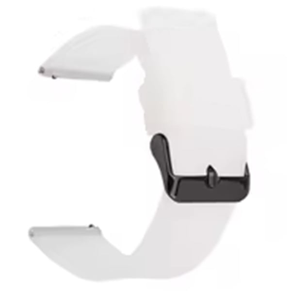 Garmin Venu 3S / Venu 2S / Mi Watchstrap Replacement 18mm Sports Style Silicone Watchband med svart Buck - Gjennomsiktig