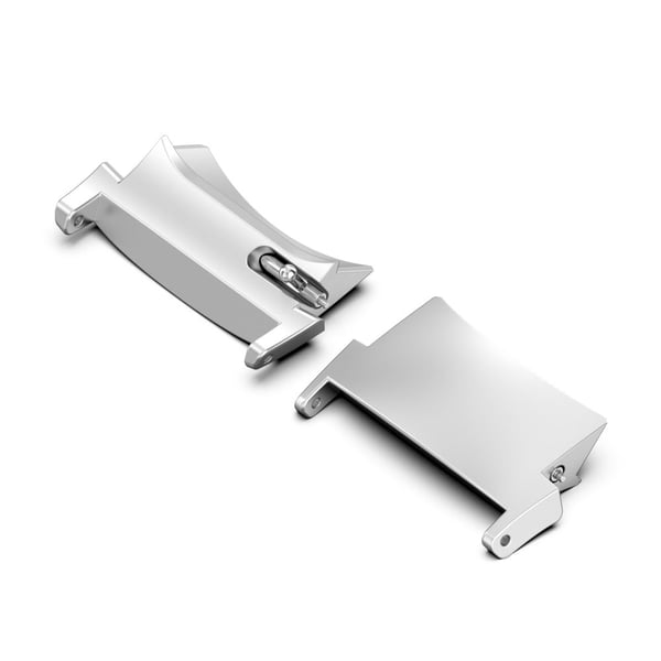 1 par Oppo Watch X / Oneplus Watch 2 håndleddsrem stålkontakt 22 mm klokkearmbåndadapter - Sølv