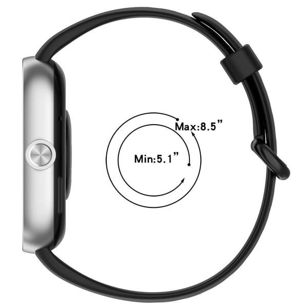Urrem Xiaomi Redmi Watch 4 Blød silikone Smartwatch Armbåndsrem - Sort
