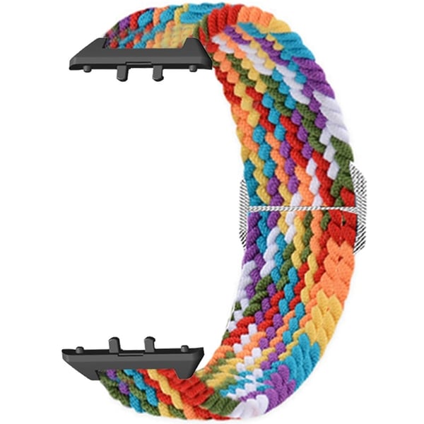Samsung Galaxy Fit3 ersättningsarmband 12 mm nylonflätat klockarmband - Regnbåge