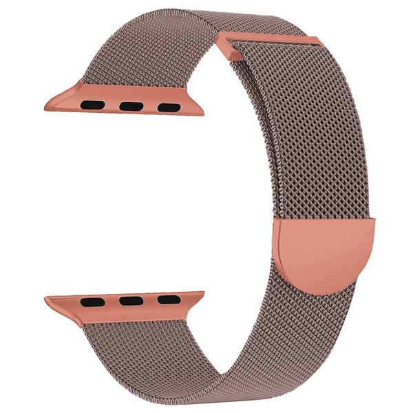 Apple Watch Series 49mm - 45mm - 44mm - 42mm magneettiranneke Milanese Mesh -kellonauhat - Pinkki + Oranssi Apple Watch Series 49mm - 45mm - 44mm - 42mm magneettiranneke Milanese Mesh -kellonauhat - Pinkki + Oranssi