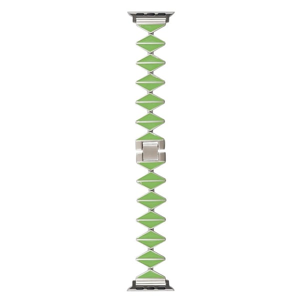 Apple Watch Series 49 mm - 45 mm - 44 mm - 42 mm urarmbånd i sinklegering - Grønn / Grønn
