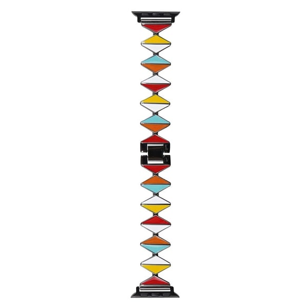 Apple Watch Series 41 mm - 40 mm - 38 mm klokkerem av sinklegering Epoxy - Flerfarget / Svart Spenne