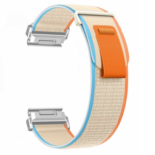 Garmin Fenix 7 / Fenix 6 GPS / Fenix 5 Trail Loop Strap Nylon Watchband - Melkehvit + Hvit