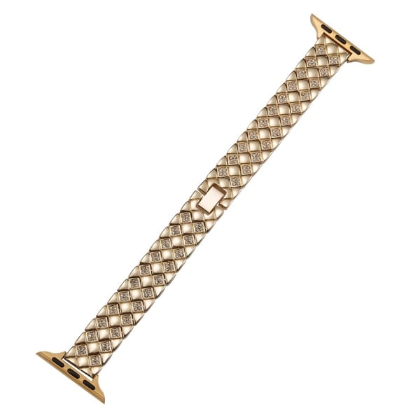 Apple Watch Series 49mm - 45mm - 44mm - 42mm Rhombus sinklegeringsrem - Gull