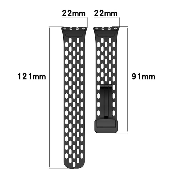 Klokkerem Samsung Galaxy Fit3 R930 Magnetisk silikonarmbånd for smartklokke - Rosa