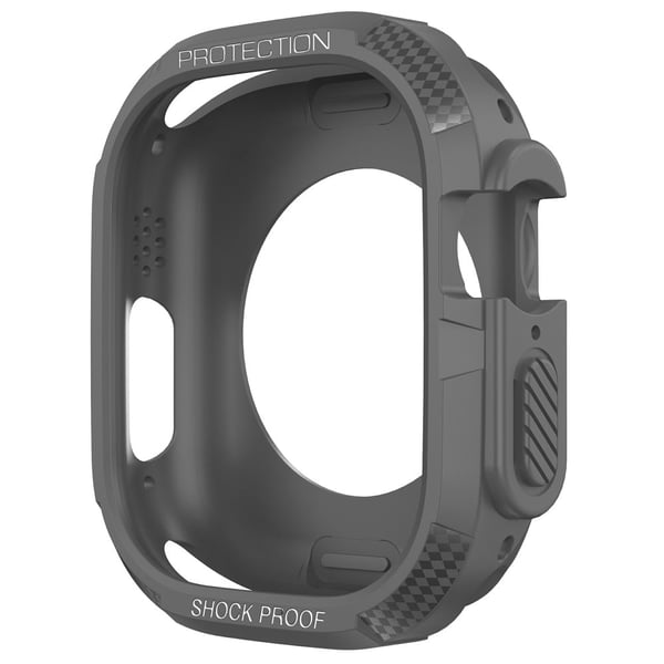 Apple Watch Ultra 49 mm fleksibelt støtsikkert beskyttelsesdeksel med støtfanger - Elegant Svart