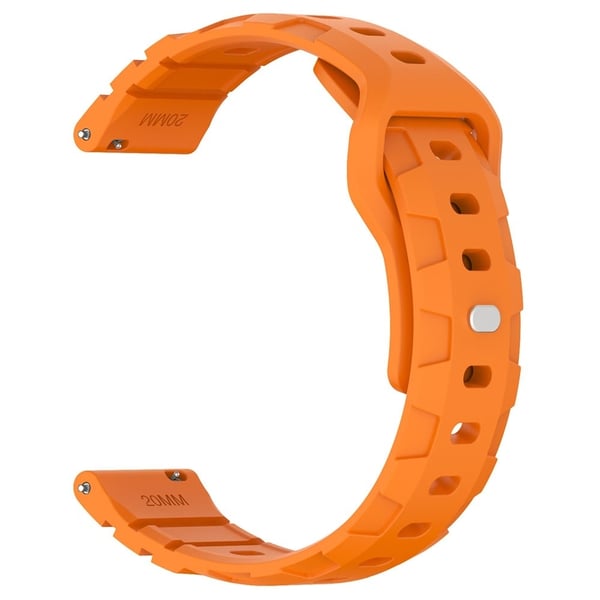 Huawei Watch GT 3 42mm / GT 3 Pro 43mm Silikonarmbånd 20mm Armour Watchstrap Replacement - Oransje