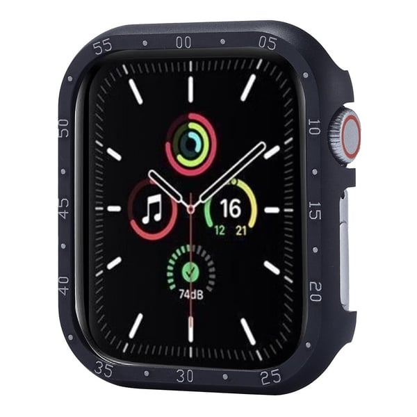 Apple Watch Series 3 / 2 / 1 38 mm beskyttelsesdeksel i aluminiumslegering med urskiveplate - Svart
