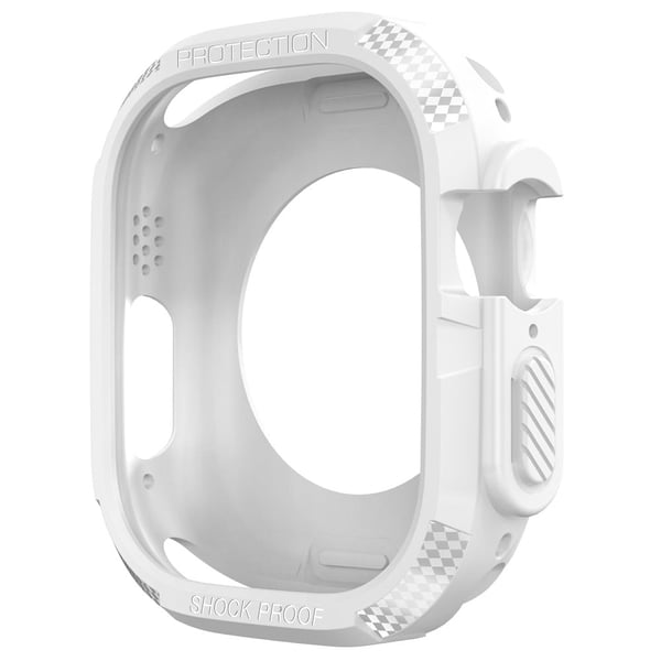 Apple Watch Ultra 49mm Joustava iskunkestävä runko Shell Watch Bumper Suojakuori - Valkoinen