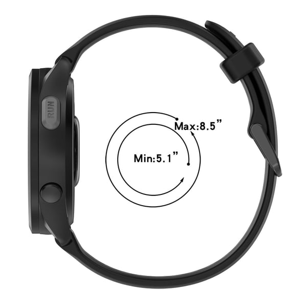 Huawei Watch GT 4 41mm / Garmin Venu 3S Silikonklokkebånd med to farger 18mm teksturert rem - Svart + Mørkegrå