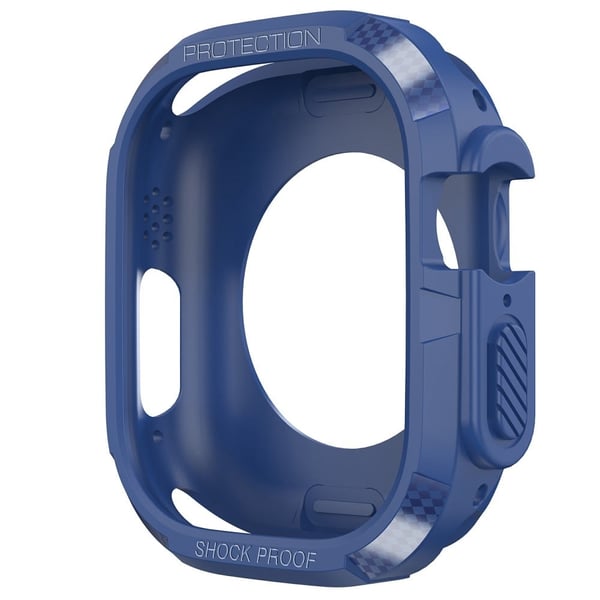 Apple Watch Ultra 49 mm fleksibelt støtsikkert beskyttelsesdeksel med støtfanger - Blå
