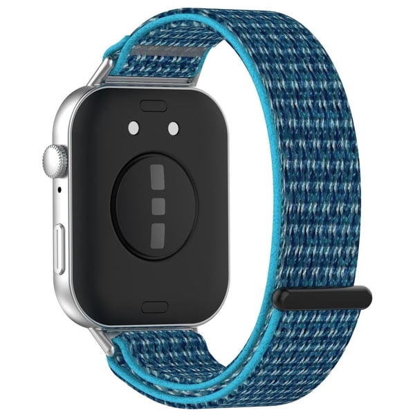 Huawei Watch Fit 3 Strap Magic Tape Nylon Soft Watchband - Sjøblå