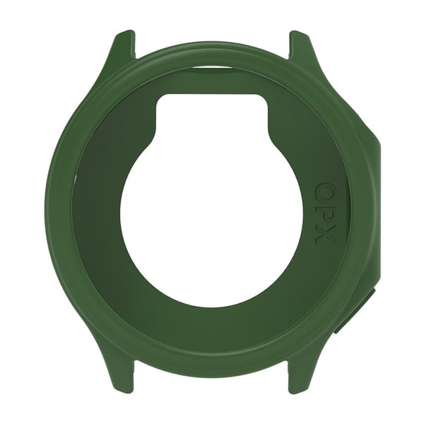 Oppo Watch X Frame Deksel Silikonbeskyttelsesveske Anti-Collision Smartwatch Edge Sleeve - Militærgrønn