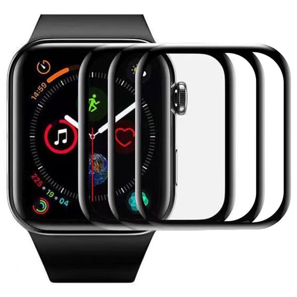3-packs Apple Watch Series 3 / 2 / 1 42mm Soft näytönsuoja Naarmuuntumaton Watch näytön kalvo asennustyökalulla