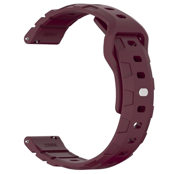 Huawei Watch GT 4 46mm / 4 Pro / 4 41mm Silikonklokkearmbånd 22mm Armour Watchband Replacement - Vinrød