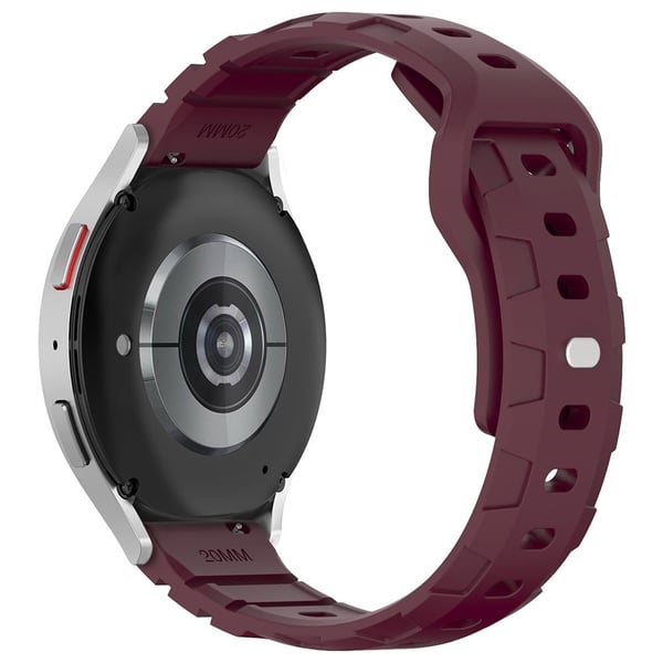 Huawei Watch GT 4 46mm / 4 Pro / 4 41mm Silikonklokkearmbånd 22mm Armour Watchband Replacement - Vinrød